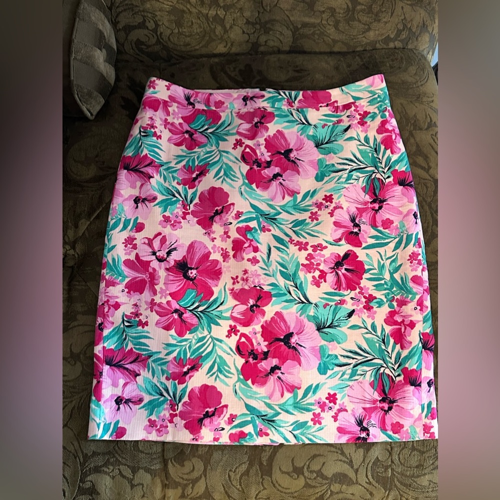 J. Crew Size 10 Floral Skirt